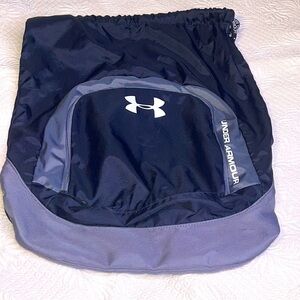 🔥Under Armour Drawstring Backpack Sport Gym Sack Bag School Clothes Shoes…